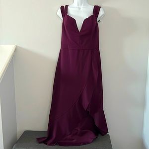XScape New Plum Off The Shoulder Dress size 12